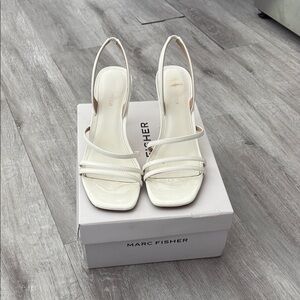 Marc Fisher White Heels Modern Design